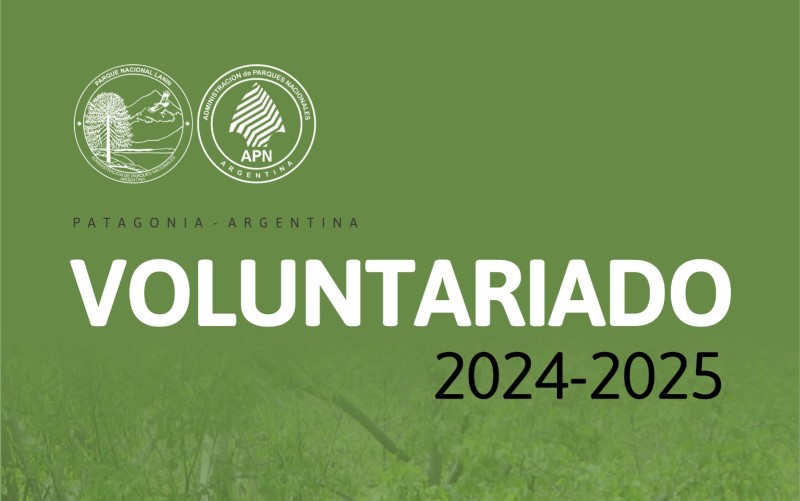 Inscriben para formar parte del Voluntariado 2024-2025 del PN Lanin