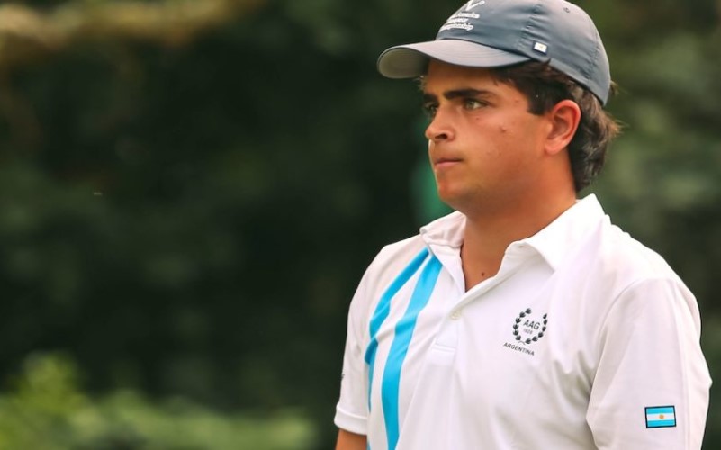 Nico Cabanillas, una promesa del golf oriundo de San Martín de los Andes